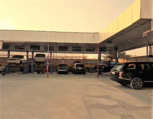اس في او ورشة إصلاح رنج روفر كراج الخدمة دبي
