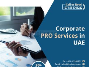 Outsource your Corporate PRO services in Dubai