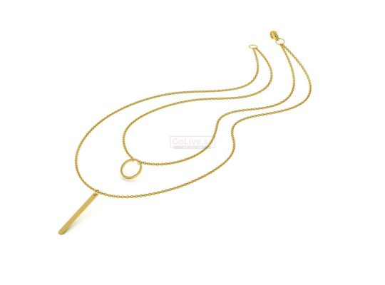 Gold Plated 2-Layered Necklace