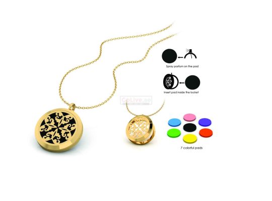 Gold Plated Perfume Locket Pendant