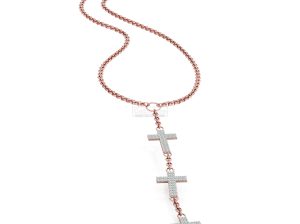 Rose Gold Plated Cross Necklace