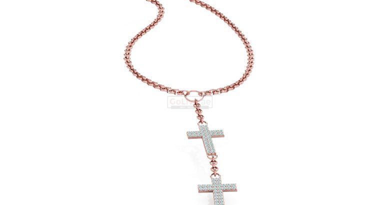 Rose Gold Plated Cross Necklace