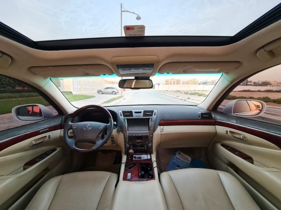 LEXUS LS460L 2007,GCC,TOP OPTION,SUNROOF,LEATHER SEATS