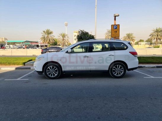 NISSAN PATHFINDER 2013 SUV WHITE COLOR 7 SEATER GCC SPECS SINGLE ONWER AGENCY SERVICE