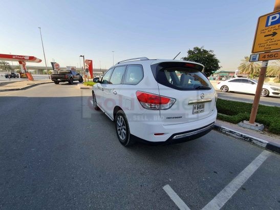 NISSAN PATHFINDER 2013 SUV WHITE COLOR 7 SEATER GCC SPECS SINGLE ONWER AGENCY SERVICE