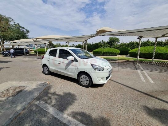MITSUBISHI MIRAGE GCC 2014 DONE FULLY AUTOMATIC WHITE COLOR FOR SALE