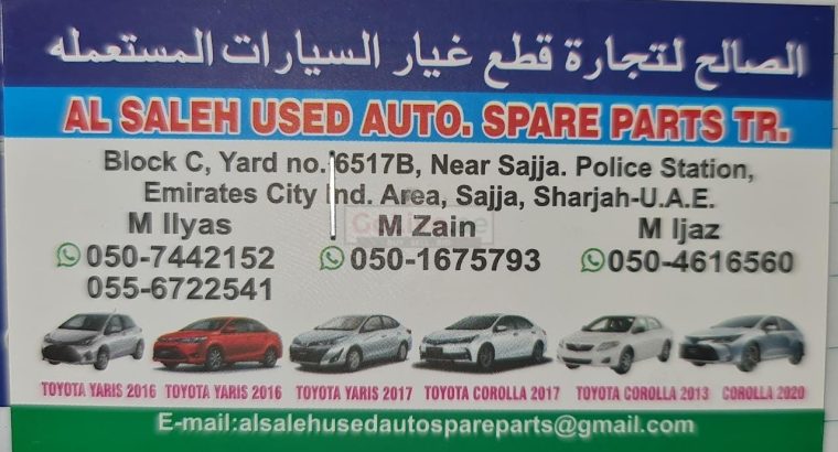 AL SALEH USED AUTO SPARE PARTS TR ( COROLLA AND YARIS PARTS ONLY )
