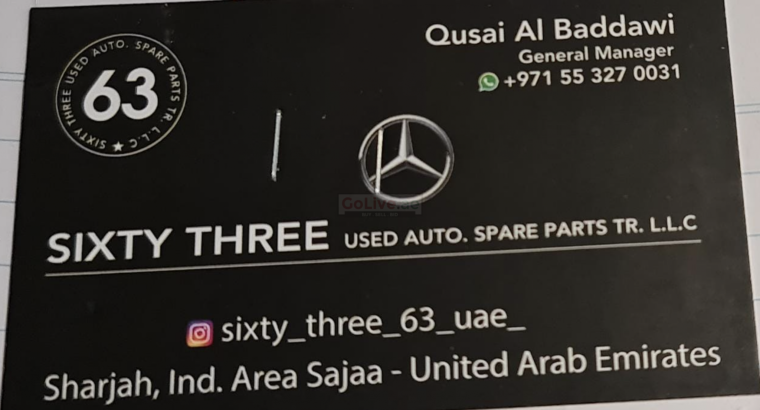 Sixty Three Used Auto Spare Parts TR ( Mercedezs Used Parts )
