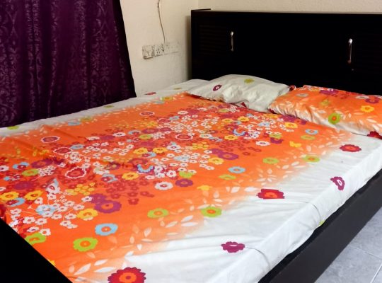 Queen size coat with medicated mattress and in-built storage in good condition