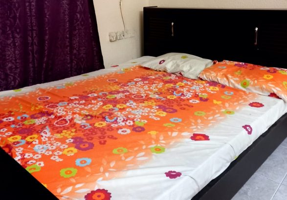 Queen size coat with medicated mattress and in-built storage in good condition