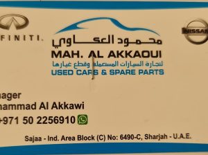 MAH.AL AKKAOUI USED CARS AND SPARE PARTS TR ( PARTS DEALER SHARJAH )