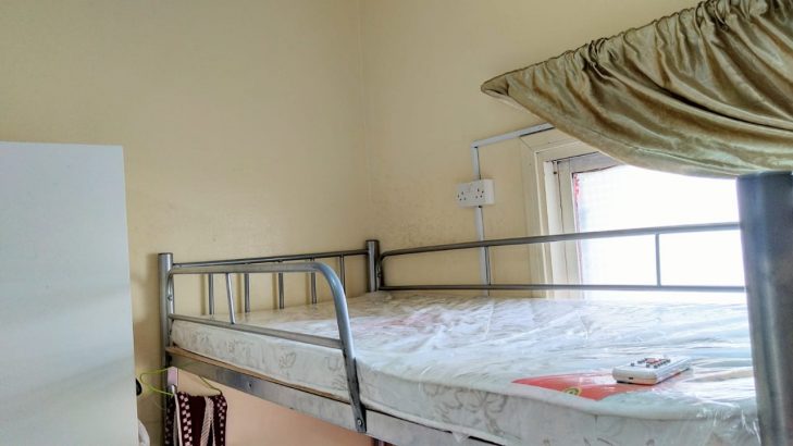LADIES BED SPACE UP BED DHS. 700 / DOWN BED 800/ EXECUTIVE SINGLE BED 850