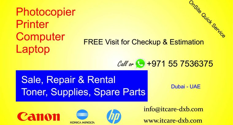 0557536375 Photocopier Printer Repair Dubai DIP Jabal Ali