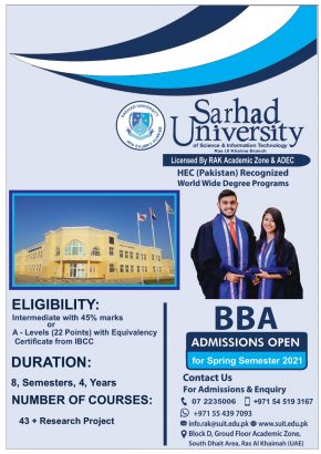 sarhad university of scince&IT RAK