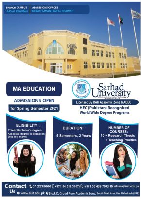 sarhad university of scince&IT RAK