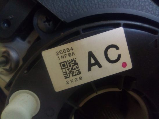 INFINITI G37 G25 G35 Q40 2007 TO 2014 STEERING WHEEL CLOCK SPRING OEM PART NO 255541NF0A ( Genuine Used Infiniti Parts )