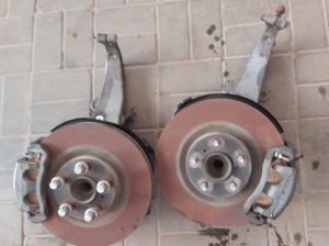 INFINITI G25 G37 2009 TO 2013 FRONT LEFT & RIGHT COMPLETE HUB WITH BRAKE DISC AND WHEEL BEARING
