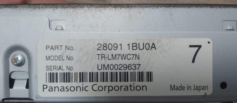 INFINITI G37 G25 NISSAN MAXIMA NAVIGATION SCREEN 2008 2009 2010 2011 2012 2013 2014 PART NO 280911BU0A OEM