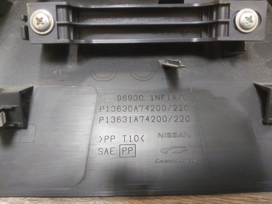 INFINITI G37 G25 2011-2013 REAR AC PANEL PART NO 96930-1NF1A OEM (Genuine Used Infiniti Parts)