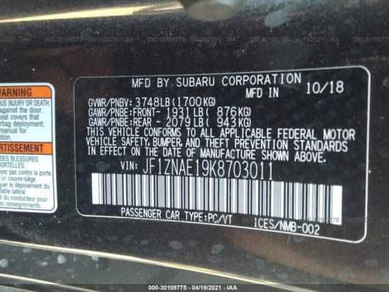 2019 TOYOTA 86 GT/TRD SE AS IT IS CONDITION FOR SLAE