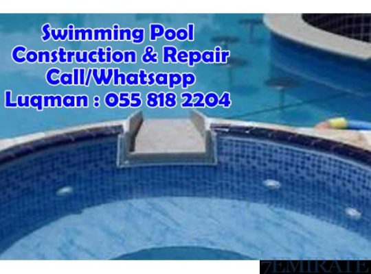 Swimming pool contractors in al furjan 0558182204