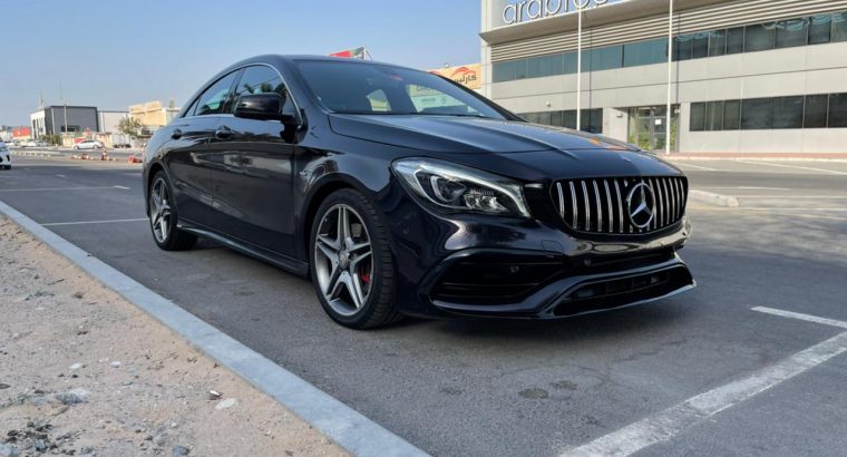 Model 2014 Mercedes CLA 250 AMG With 2018 CLA 45 body kit – GoLive.ae ...