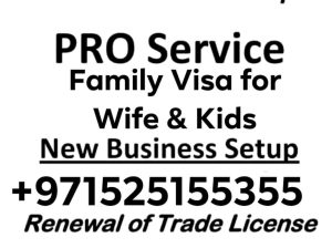 We Provide Family Residence Visa Services, 0525155355