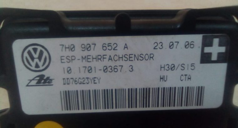 AUDI Q7 VW TOUAREG TRANSPORTER AUDI TT PORSCHE CAYENNE ACCELERATION SENSOR ESP PART NO 7H0907652A OEM ( Genuine Used AUDI Parts )