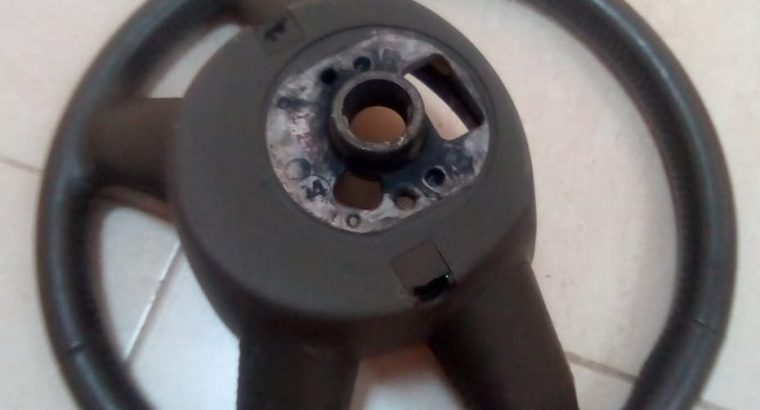 AUDI Q7 A6 C6 2006 TO 2010 LEATHER 4 SPOKE MULTI FUNCTION STEERING WHEEL OEM PART NO 4F0419091AH ( Genuine Used AUDI Parts )
