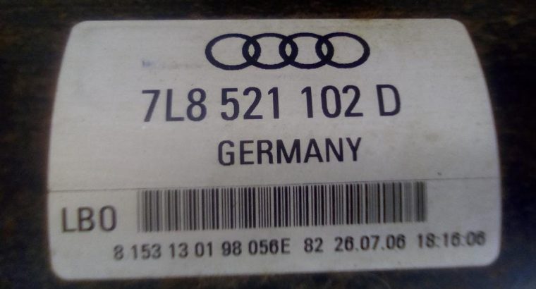 AUDI Q7 2007 2008 2009 REAR PROP DRIVE SHAFT PART NO 7L8521102D ( Genuine Used AUDI Parts )