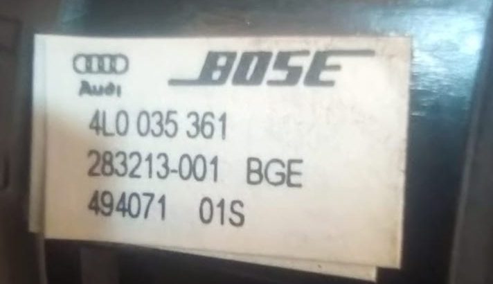 AUDI Q7 2007 TO 2015 REAR BOSE SPEAKER S/ WOOFER PART NO 4L0035361 ( Genuine Used AUDI Parts )