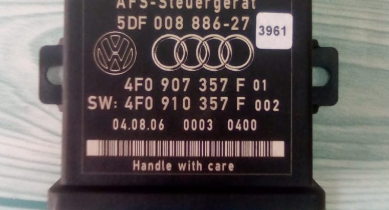 AUDI Q7 2007 TO 2009 ADAPTIVE HEADLIGHT RANGE CONTROL MODULE PART NO 4F0907357F ( Genuine Used AUDI Parts )