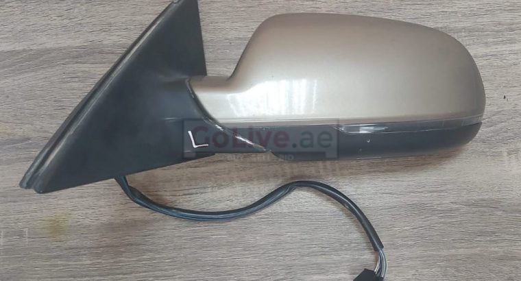 AUDI A4 2009 TO 2012 LHD LEFT SIDE VIEW MIRROR COMPLETE ASSEMBLY WITH INDICATOR ( Genuine Used AUDI Parts )