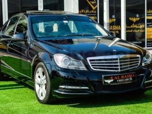 Mercedes Benz C-Class 2012 AED 28,000, GCC Spec, Good condition, Full Option, Sunroof, Lady Use, Navigation System, Fog Lights