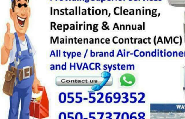 ac maintenance for all brands ajman repair clean split wash gas freon compressor
