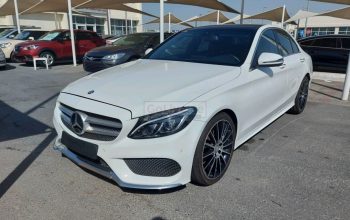 Mercedes Benz C-Class 2016 AED 88,000, GCC Spec, Good condition, Warranty, Full Option, Turbo, Sunroof, Navigation System, Fog Lig