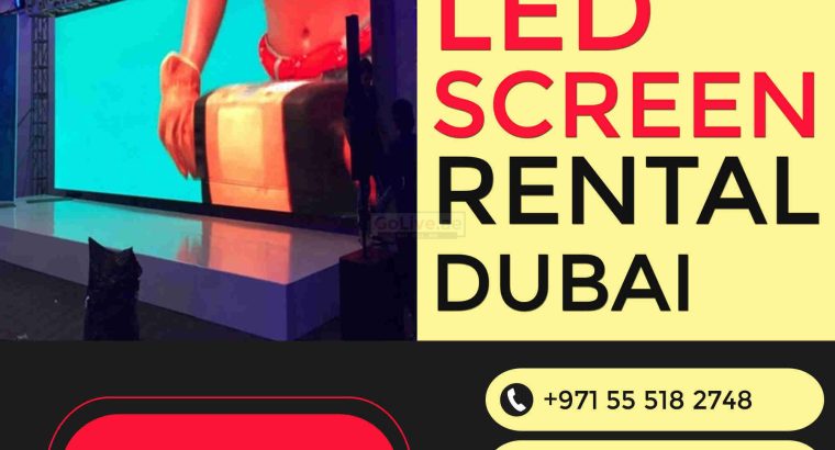 Big LED Screen Hire for Garden Events in Dubai UAE