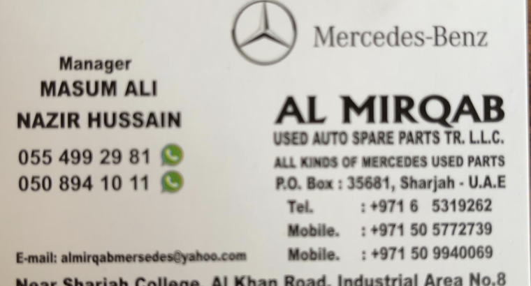 Al Mirqab Used spare parts Tr ( Mercedes Benz Used Auto Spare Parts )