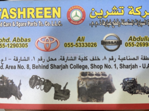 Tashreen used card and spare parts Tr ( ToyoTa Parts from 2000 to 2012 )