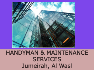 MAINTENANCE SERVICES Jumeirah, Al Wasl