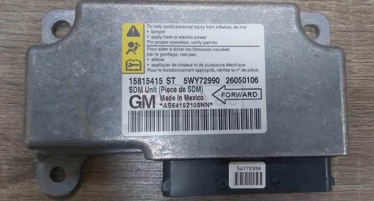 Cadillac STS 2006 2007 Airbag Control Module PART NO 15815415 ( Genuine Used CADILLAC Parts )