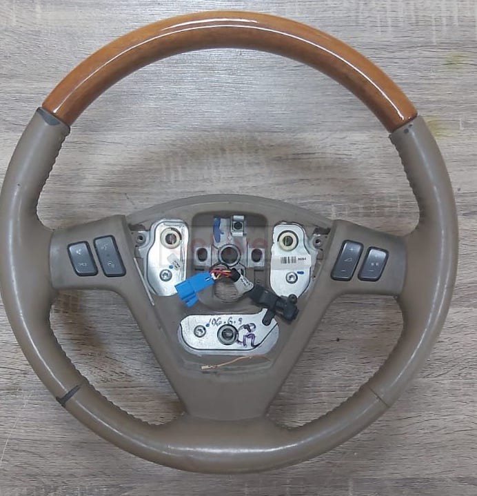 Cadillac STS 2003 to 2007 Woodgrain Steering Wheel PART NO GM(16866471) ( Genuine Used CADILLAC Parts )