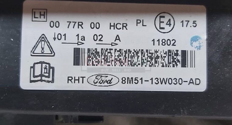 FORD FOCUS 2008 FRONT LEFT SIDE HEADLIGHT PART NO 8M5113W030AD ( Genuine Used FORD Parts )