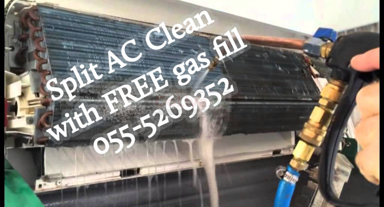 split ac clean with free gas fill and maintenance repair fcu chiller fix ikea furniture service