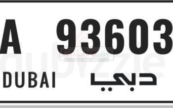 A Code Dubai Private Car Plate