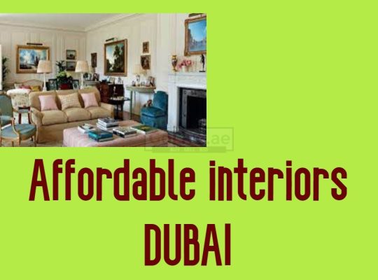 Affordable interiors DUBAI