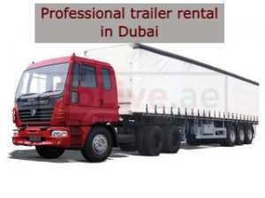Professional trailer rental in Dubai