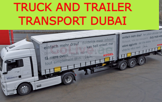 Truck and trailer transport Dubai