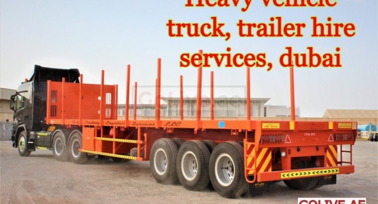 Heavy vehicle (truck, trailer) hire services, Dubai