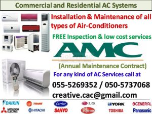 split ac free check  repair central ac clean new used gas room ducting dubai compressor change service